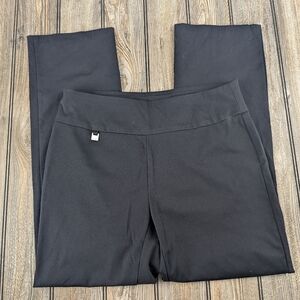 Slim-sation Size 6 Black Knit Dress Pants Pull-on
